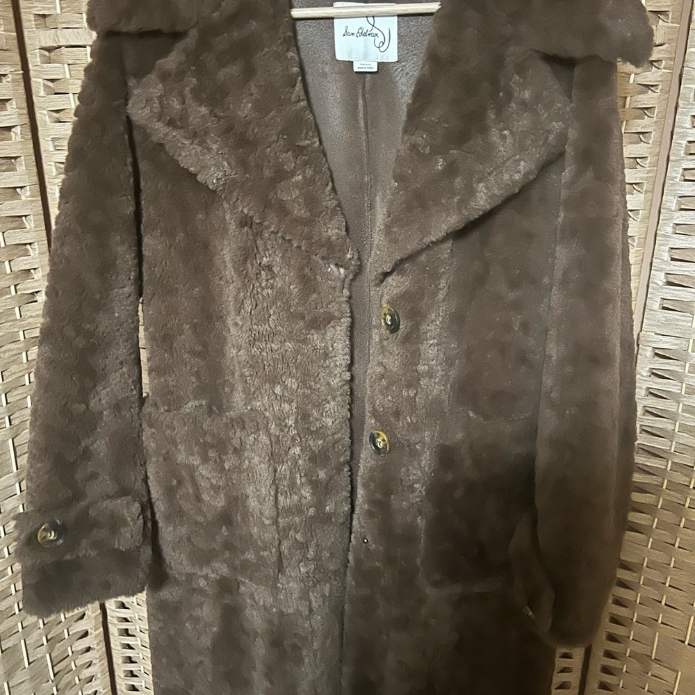 Sam Edelman  Brown Faux Fur Coat